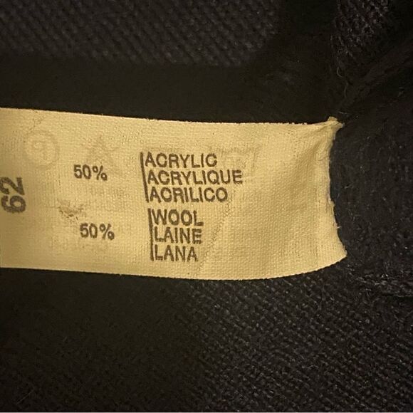 Men’s Pulligan Sweater Pullover Size Large V-Neck Knit Wool Blend Blue - Picture 7 of 10